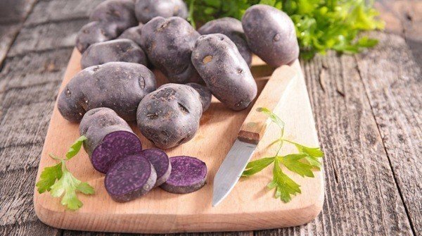 Картофель уголек фиолетовый