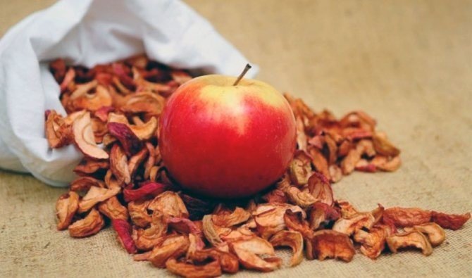 Сушеные яблоки для организма