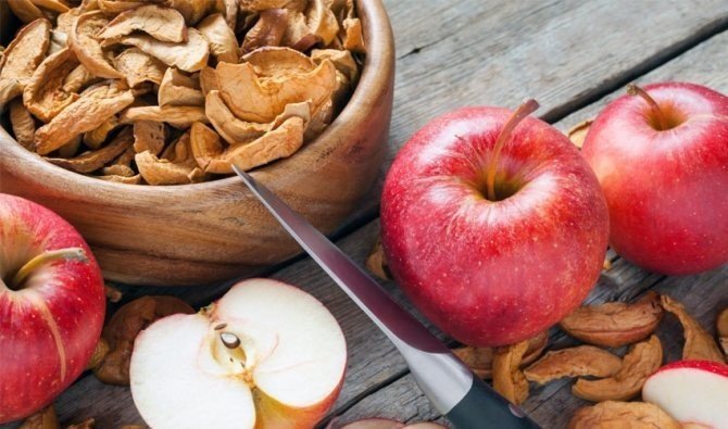 Сушёные яблоки польза и вред для здоровья
